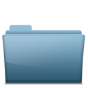 Blue Folder Icon 128x128 png